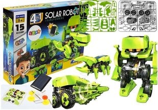 Mokslinis rinkinys - Transforming Solar Robot, 4in1 kaina ir informacija | Lavinamieji žaislai | pigu.lt