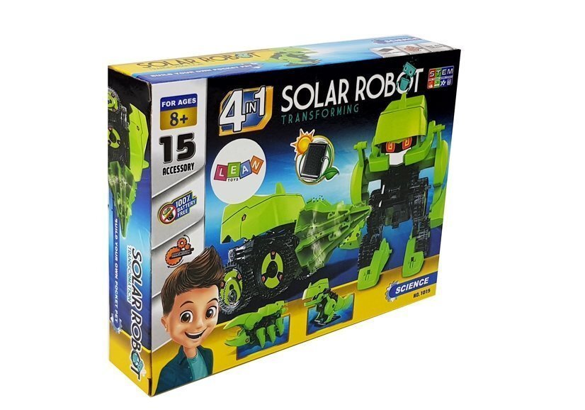 Mokslinis rinkinys - Transforming Solar Robot, 4in1 kaina ir informacija | Lavinamieji žaislai | pigu.lt