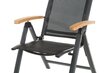 Sulankstoma kėdė 4Living, juoda kaina ir informacija | Lauko kėdės, foteliai, pufai | pigu.lt