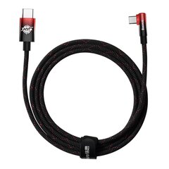 Baseus MVP Elbow angled cable Power Delivery cable with side connector USB Type C / USB Type C 2 м 100 Вт 5A red (CAVP000720 цена и информация | Кабели для телефонов | pigu.lt