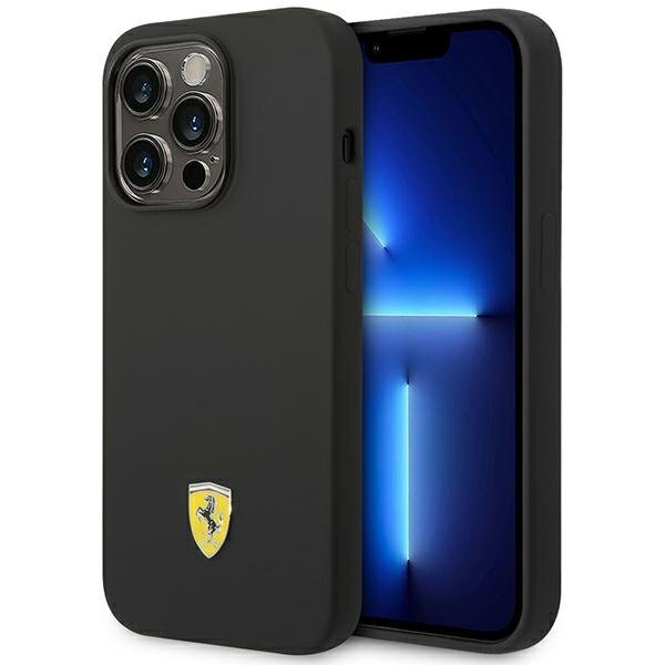 Ferrari FESSIHMP14XBK iPhone 14 Pro Max 6.7 &quot; Metal Logo Magsafe kaina ir informacija | Telefono dėklai | pigu.lt