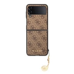 Guess 4G Charms Case for Samsung Galaxy Z Flip 4 Brown цена и информация | Чехлы для телефонов | pigu.lt