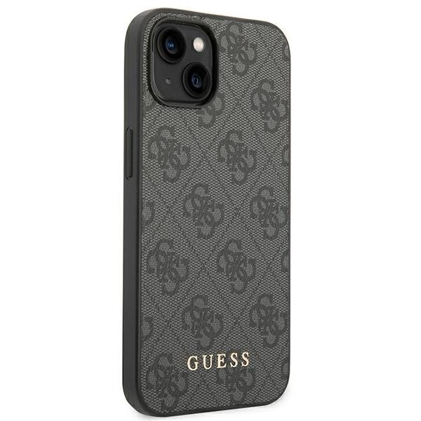 Dėklas telefonui Guess - iPhone 14 6.1 , pilka kaina ir informacija | Telefono dėklai | pigu.lt