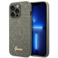 Guess GUHCP14LHGGSHN iPhone 14 Pro 6.1 "green / green hard Glitter Script цена и информация | Чехлы для телефонов | pigu.lt