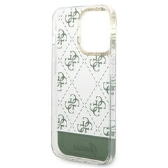 Guess GUHCP14XHG4MHA iPhone 14 Pro Max 6.7 &quot;khaki 4G Pattern Script kaina ir informacija | Telefono dėklai | pigu.lt