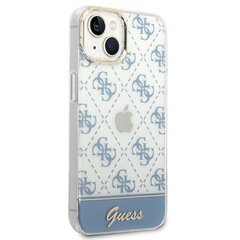 Guess GUHCP14SHG4MHB iPhone 14 6.1 "blue / blue 4G Pattern Script цена и информация | Чехлы для телефонов | pigu.lt