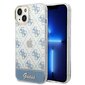 Guess GUHCP14SHG4MHB iPhone 14 6.1 &quot;blue / blue 4G Pattern Script kaina ir informacija | Telefono dėklai | pigu.lt