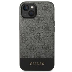 Guess GUHCP14SG4GLGR iPhone 14 6.1 "серый / серый жесткий 4G Stripe Collection цена и информация | Чехлы для телефонов | pigu.lt
