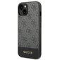 Guess GUHCP14SG4GLGR iPhone 14 6.1 &quot;gray / gray hard 4G Stripe Collection цена и информация | Telefono dėklai | pigu.lt