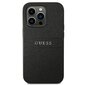 Guess GUHCP14LPSASBBK iPhone 14 Pro 6.1 &quot;black / black Saffiano Strap kaina ir informacija | Telefono dėklai | pigu.lt