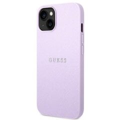 Guess GUHCP14MPSASBPU iPhone 14 Plus 6.7 &quot;purple / purple Saffiano Strap kaina ir informacija | Telefono dėklai | pigu.lt