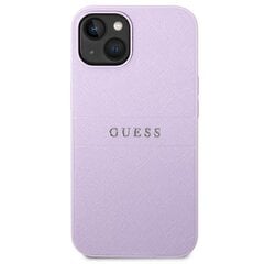 Guess GUHCP14MPSASBPU iPhone 14 Plus 6.7 &quot;purple / purple Saffiano Strap kaina ir informacija | Telefono dėklai | pigu.lt