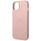 Guess GUHCP14SPSASBPI iPhone 14 6.1 &quot;pink / pink Saffiano Strap kaina ir informacija | Telefono dėklai | pigu.lt