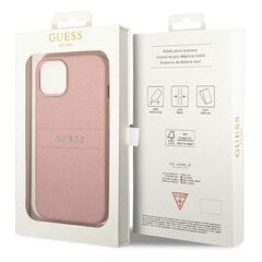 Guess GUHCP14SPSASBPI iPhone 14 6.1 &quot;pink / pink Saffiano Strap kaina ir informacija | Telefono dėklai | pigu.lt
