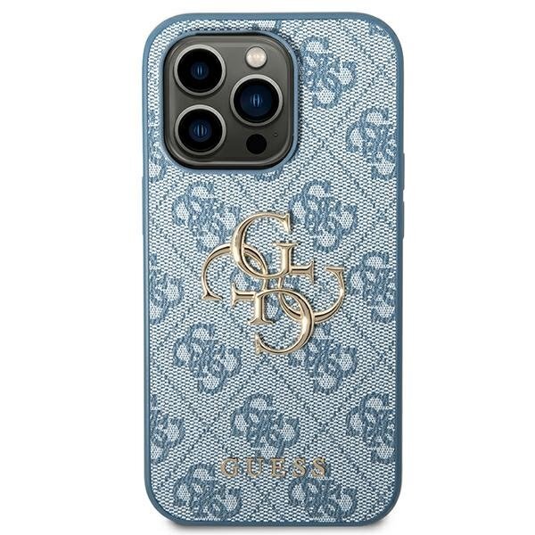 Guess GUHCP14X4GMGBL iPhone 14 Pro Max 6.7 &quot;blue / blue 4G Big Metal Logo цена и информация | Telefono dėklai | pigu.lt