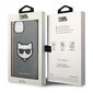 Karl Lagerfeld KLHCP14SSAPCHG iPhone 14 Saffiano Choupette Head Patch Silver kaina ir informacija | Telefono dėklai | pigu.lt