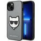 Karl Lagerfeld KLHCP14SSAPCHG iPhone 14 Saffiano Choupette Head Patch Silver kaina ir informacija | Telefono dėklai | pigu.lt