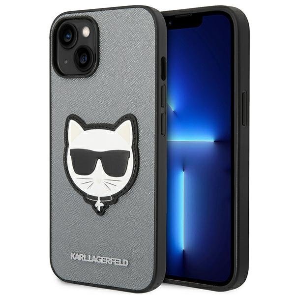 Karl Lagerfeld KLHCP14MSAPCHG skirtas iPhone 14 Plus, pilkas kaina ir informacija | Telefono dėklai | pigu.lt