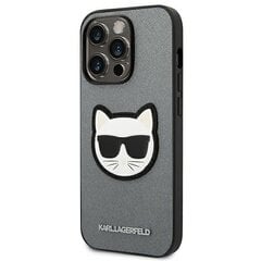 Karl Lagerfeld KLHCP14XSAPCHG skirtas iPhone 14 Pro Max, pilkas kaina ir informacija | Telefono dėklai | pigu.lt
