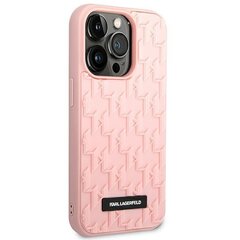 Karl Lagerfeld KLHCP14LRUPKLPP skirtas iPhone 14 Pro, rožinis kaina ir informacija | Telefono dėklai | pigu.lt
