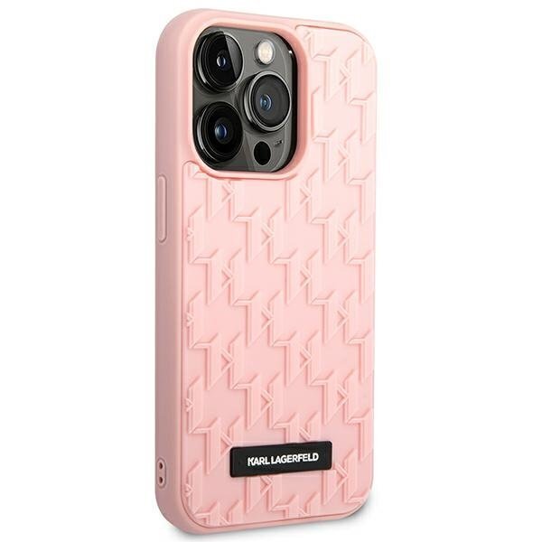 Karl Lagerfeld KLHCP14XRUPKLPP skirtas iPhone 14 Pro Max, rožinis kaina ir informacija | Telefono dėklai | pigu.lt