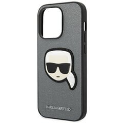 Karl Lagerfeld KLHCP14XSAPKHG skirtas iPhone 14 Pro Max, pilkas kaina ir informacija | Telefono dėklai | pigu.lt