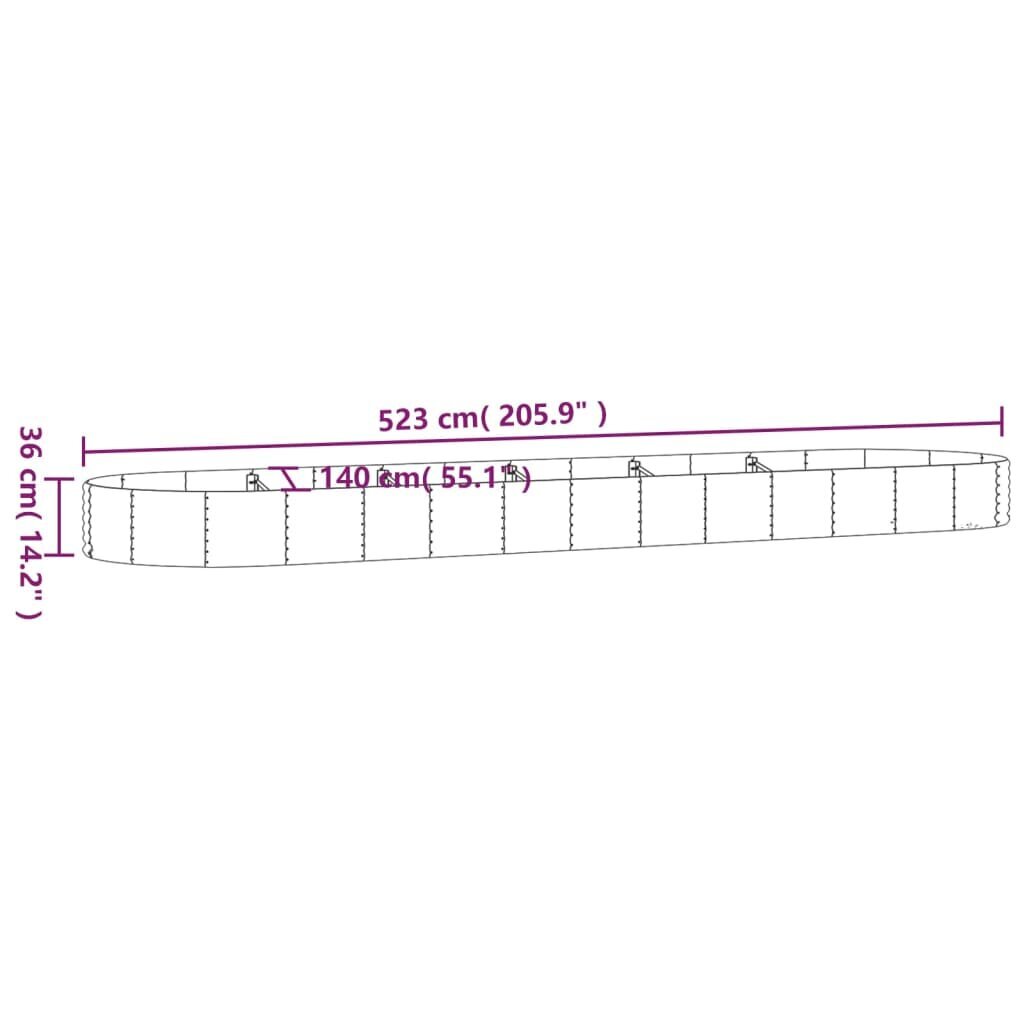 Sodo lovelis 36 cm kaina ir informacija | Loveliai | pigu.lt