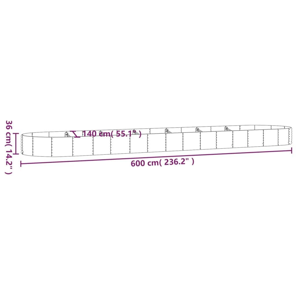 Sodo lovelis 36 cm kaina ir informacija | Loveliai | pigu.lt