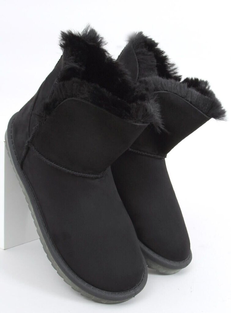 Sniego batai moterims PBP32576, juodi цена и информация | Aulinukai, ilgaauliai batai moterims | pigu.lt