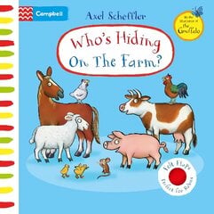 Who's Hiding On The Farm?: A Felt Flaps Book цена и информация | Книги для самых маленьких | pigu.lt