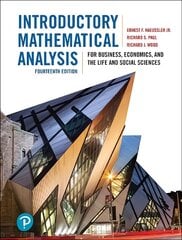 Introductory Mathematical Analysis for Business, Economics, and the Life and   Social Sciences 14th edition цена и информация | Книги по экономике | pigu.lt