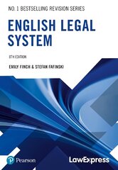 Law Express: English Legal System 8th edition kaina ir informacija | Ekonomikos knygos | pigu.lt