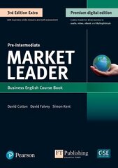 Market Leader 3e Extra Pre-Intermediate Student's Book & eBook with Online   Practice, Digital Resources & DVD Pack 3rd edition цена и информация | Пособия по изучению иностранных языков | pigu.lt