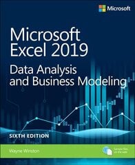 Microsoft Excel 2019 Data Analysis and Business Modeling 6th edition цена и информация | Книги по экономике | pigu.lt