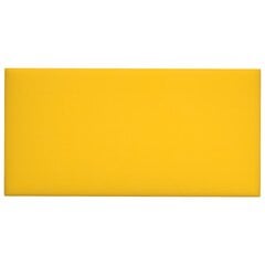 Sienų plokštės, 12vnt., geltonos, 60x30cm, aksomas, 2,16m² цена и информация | Элементы декора для стен, потолка | pigu.lt