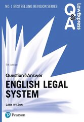 Law Express Question and Answer: English Legal System 5th edition kaina ir informacija | Ekonomikos knygos | pigu.lt