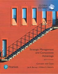 Strategic Management and Competitive Advantage: Concepts and Cases, Global Edition 6th edition kaina ir informacija | Ekonomikos knygos | pigu.lt