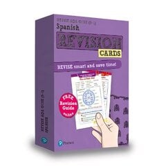 Pearson REVISE AQA GCSE (9-1) Spanish Revision Cards: for home learning, 2022 and 2023 assessments and exams цена и информация | Книги для подростков и молодежи | pigu.lt