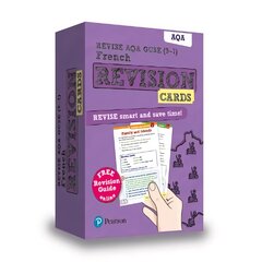 Pearson REVISE AQA GCSE (9-1) French Revision Cards: for home learning, 2022 and 2023 assessments and exams цена и информация | Книги для подростков и молодежи | pigu.lt