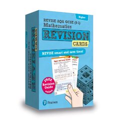 Pearson Revise AQA GCSE (9-1) Maths Higher Revision Cards: for home learning, 2022 and 2023 assessments and exams kaina ir informacija | Knygos paaugliams ir jaunimui | pigu.lt