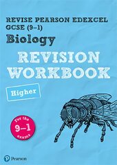 Pearson REVISE Edexcel GCSE (9-1) Biology Higher Revision Workbook: for home learning, 2022 and 2023 assessments and exams, Higher, Revise Edexcel GCSE (9-1) Biology Higher Revision Workbook цена и информация | Книги для подростков и молодежи | pigu.lt