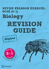 Pearson REVISE Edexcel GCSE (9-1) Biology Higher Revision Guide: for home learning, 2022 and 2023 assessments and exams цена и информация | Книги для подростков и молодежи | pigu.lt