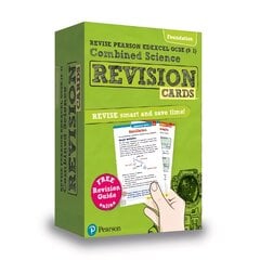 Pearson Revise Edexcel Gcse (9-1) Combined Science Foundation Revision Cards: for home learning, 2022 and 2023 assessments and exams kaina ir informacija | Knygos paaugliams ir jaunimui | pigu.lt