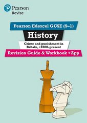 Pearson REVISE Edexcel GCSE (9-1) History Crime and Punishment Revision   Guide and Workbook plus App: for home learning, 2022 and 2023 assessments and exams цена и информация | Книги для подростков и молодежи | pigu.lt