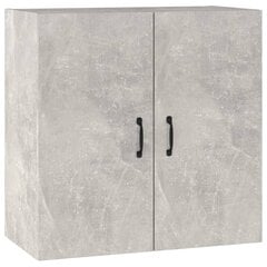 Sieninė spintelė, betono pilka, 60x31x60cm, apdirbta mediena цена и информация | Шкафчики в гостиную | pigu.lt