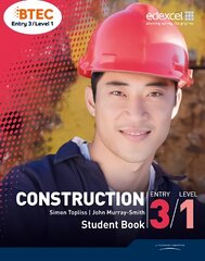 BTEC Entry 3/Level 1 Construction Student Book цена и информация | Книги по социальным наукам | pigu.lt