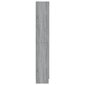 Vitrininė spintelė, pilka ąžuolo, 82,5x30,5x185,5cm, mediena цена и информация | Lentynos | pigu.lt