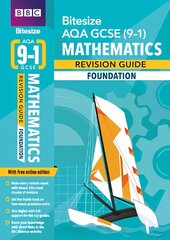 BBC Bitesize AQA GCSE (9-1) Maths Foundation Revision Guide for home   learning, 2021 assessments and 2022 exams: for home learning, 2022 and 2023 assessments and exams цена и информация | Книги для подростков и молодежи | pigu.lt