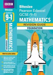 BBC Bitesize Edexcel GCSE (9-1) Maths Foundation Revision Guide for home   learning, 2021 assessments and 2022 exams: for home learning, 2022 and 2023 assessments and exams цена и информация | Книги для подростков  | pigu.lt