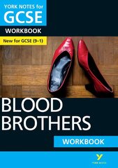 Blood Brothers WORKBOOK: York Notes for GCSE (9-1): - the ideal way to catch up, test your knowledge and feel ready for 2022 and   2023 assessments and exams цена и информация | Книги для подростков и молодежи | pigu.lt